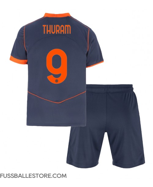 Günstige Inter Milan Marcus Thuram #9 3rd trikot Kinder 2025-26 Kurzarm (+ Kurze Hosen)